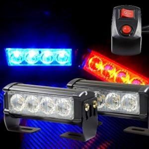 상세정보별도표기 12V LED 각도조절 스트로브 파박이 경광등 BH62033-2-4H 4발타입