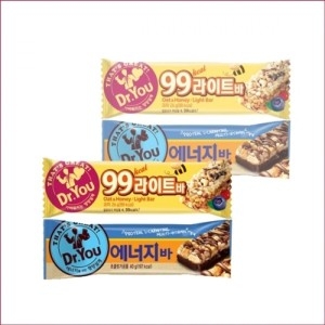 오리온  닥터유 에너지바 x/견과류/시리얼/초코바/간식/등산/운동/스포츠/스낵/건강/탕비실/초콜릿 40g