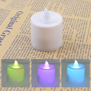 칼라 점멸 LED 캔들 촛불 모형초 무드등 인테리어 전