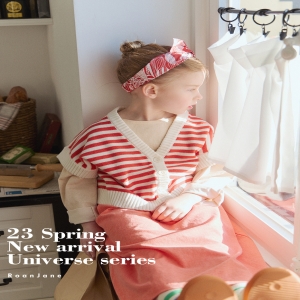 로아앤제인 아동 룰렛 니트 베스트 RJ23SVT03RD US