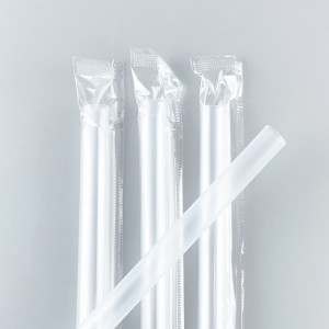 투고팩  버블티 롱 일자빨대 투명 28cm