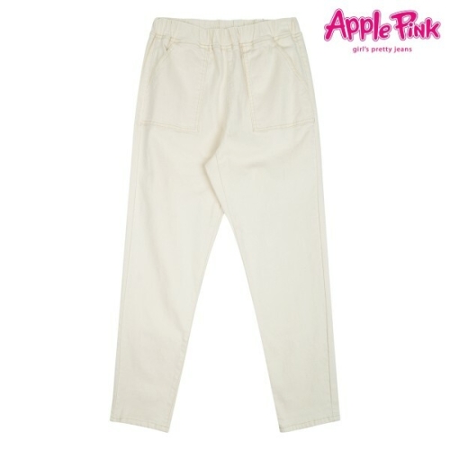 애플핑크 일자배기핏 면팬츠 APP0Q104GS