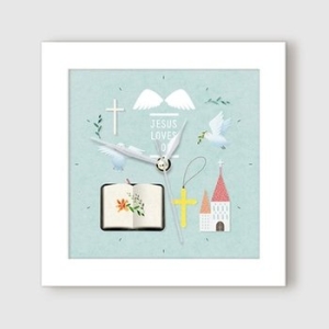 꾸밈  예수님의사랑 벽시계