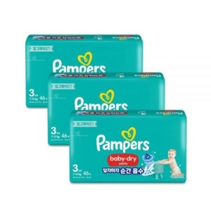 팸퍼스 2023 베이비 드라이 팬티형 3단계-공용