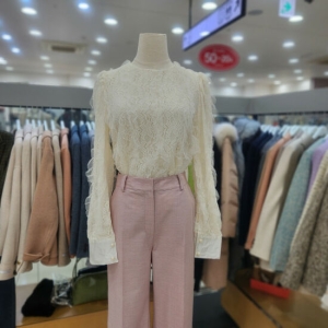 Ab.f.z 플라워패턴 레이스 블라우스 ASX1HB44C