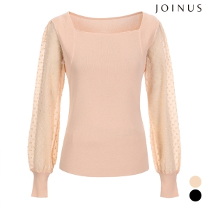 조이너스 스퀘어넥소매배색니트_JAAS3-SSL230