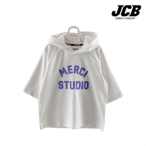 제이씨비 7부 분또 스판 후드티셔츠 JBK8P154G SW