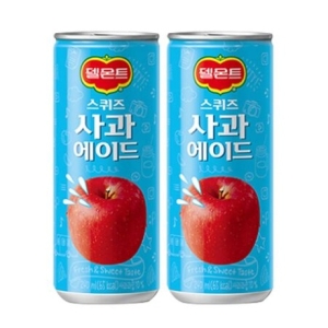 롯데  델몬트 스퀴즈 사과에이드 240mlx30캔