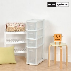모아시스템즈 로망스 4단 서랍장/주방수납장 틈새수납장