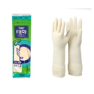 태화  주방 필수품 꽃밴 고무장갑 식품전용