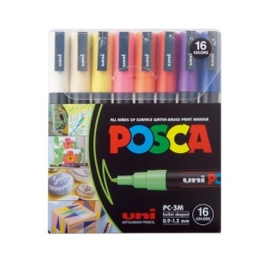 미쓰비시  포스카 마카세트 3M 16색 PC3M16C