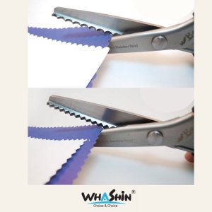 화신공업  핑킹가위 톱니 물결 핀킹 재단 원단