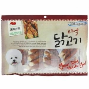 펫더맨 리얼 닭고기 쫀득쫀득 치킨연어포 300g [2개]