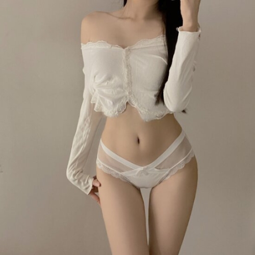 홀리지 나비스 섹시 레이스 시스루 매쉬 데일리 팬티