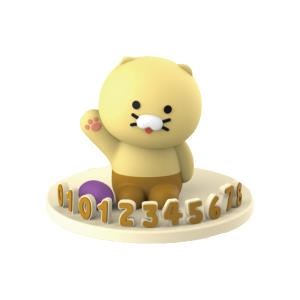 카카오프렌즈  춘식이 피규어 주차번호판