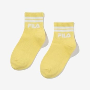 휠라키즈 FK3SCF5330X_LYE 키즈 리니어로고 중목양말 FILA