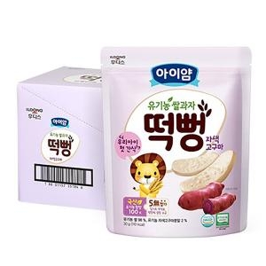 아이얌 유기농 쌀과자 자색고구마 떡뻥 30g