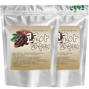 산들약초  무가당 100 카카오파우더 1kgx2팩 코코아가루 네델란드산