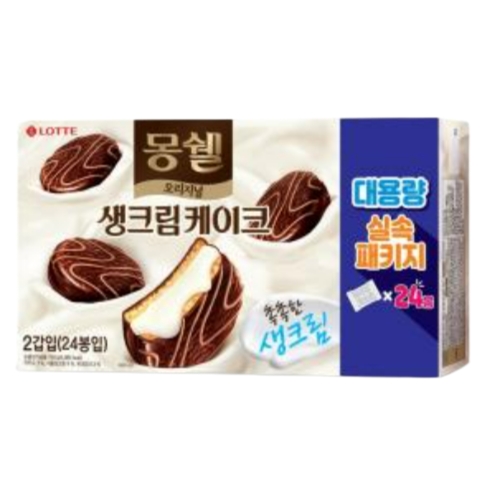 롯데제과  몽쉘 크림 실속패키지, 768g, 1개
