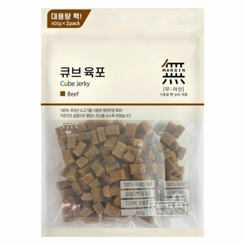 무마진 독 큐브 육포 소고기 800g