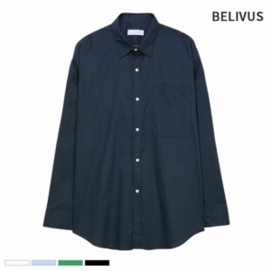 빌리버스 남자 셔츠 BDPT005 무지 오버핏 긴팔 남방