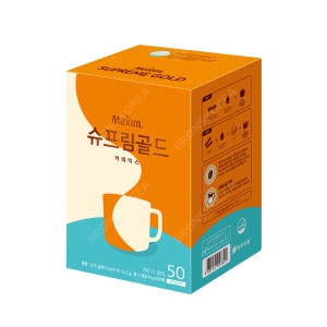 동서식품  맥심 슈프림골드 커피 50T 일회용 믹스커피 라떼크림