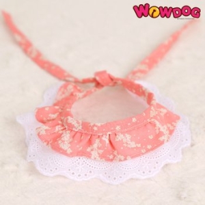 얼그레이엔터테인먼트 와우도그 애견 스카프 코랄 레이스-핑크