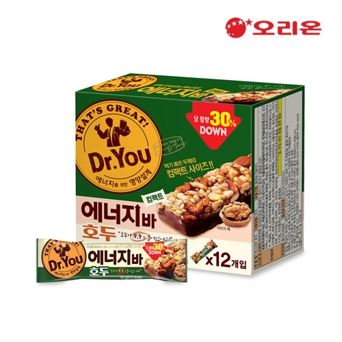 오리온 닥터유 에너지바 컴팩트 34g