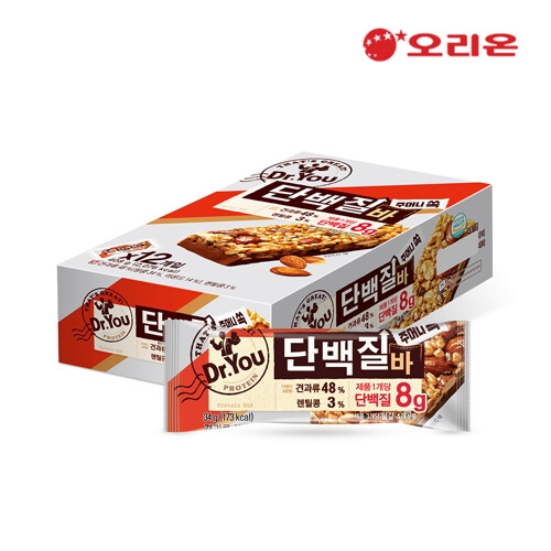 오리온  닥터유 단백질바 주머니쏙 34g