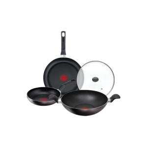 테팔  티타늄 퍼펙트 브라운 프라이팬 4종 (팬20,28+웍28+뚜껑28)