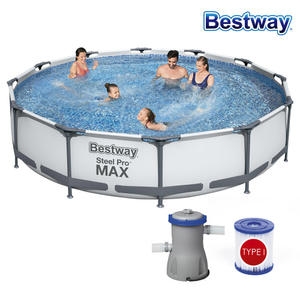 원형 기둥 풀장 366cm (56416)