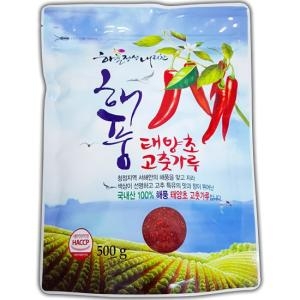  한생 하늘정성 내리찬 해풍 태양초 고춧가루 500g [1개]