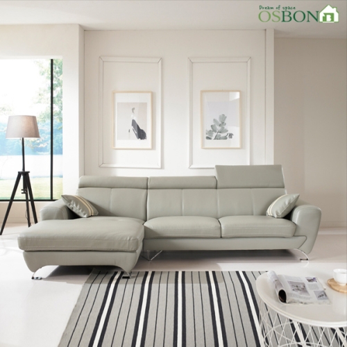 오스본가구 드라마 카우치 4인용 가죽소파
