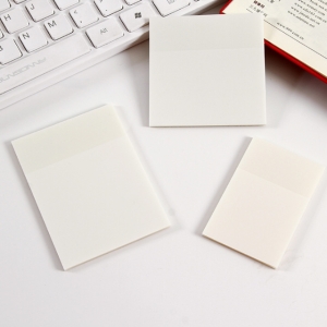 드림  방수 투명 점착 메모지 필름 반투명 접착 스티커 오답 노트 필기용 포스트잇 50매입 소형