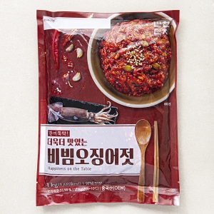 반찬단지  비빔오징어젓 1kg 1개