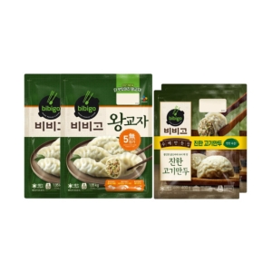CJ제일제당 비비고 왕교자 1.05kg x 2 + 고기만두 400g x 2