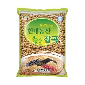 현대농산  국산 백태 2kg 메주콩 두유콩 콩국수용