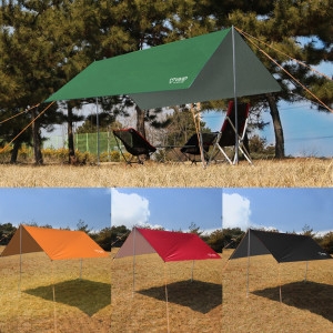 BRS  300 캠핑 미니타프 그늘막 렉타 타프 스크린 차광막 해변 피크닉 차박 천막