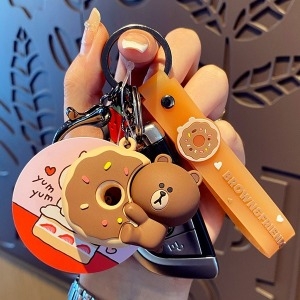 라인프렌즈  LINE FRIENDS 키링 자동차키홀더 네이버 열쇠고리 가방걸이