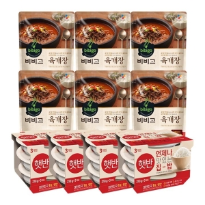 CJ제일제당  햇반X비비고 국물 갓성비 세트 햇반12 육개장6