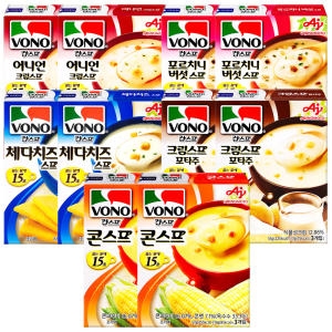 크노르 보노 스프 콘+치즈+버섯+크림+어니언 각 2개 총 10개