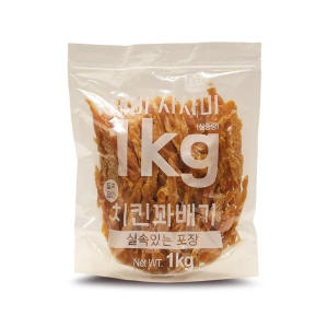 테비토퍼 사사미 치킨꽈배기 1kg
