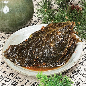 봄초여  전통 된장 콩잎장아찌 양념 100 국내산/맛있는 밑반찬 파는곳/콩잎지 절임 무침