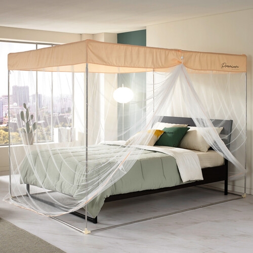 알뜨리 사각 모기장 싱글 침대 캐노피 방충망 텐트