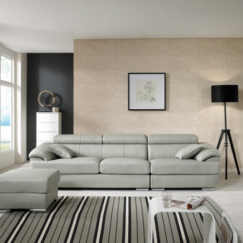 오스본가구 라티나 구스다운 가죽 소파 4인용