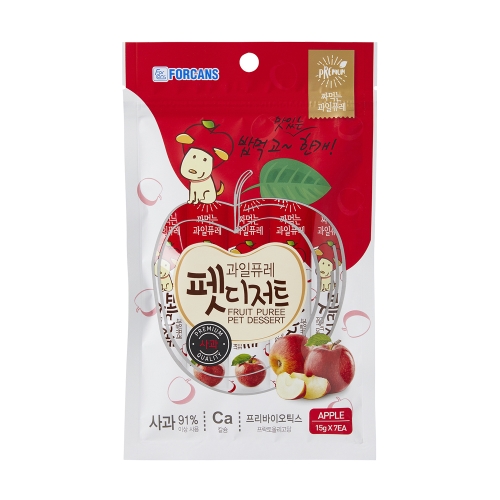 포켄스 과일퓨레 펫디저트 사과 105g (15g x 7p)