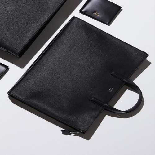 헤지스 블랙 단색 가죽 서류가방 HJBA855