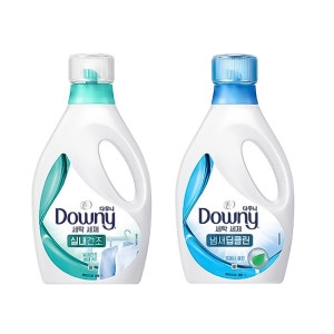 다우니 프리미엄 액체형 세제 실내건조 1Lx1개+냄새딥클린블루 1Lx1개