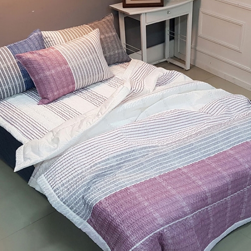 핑크 마초 시어서커 여름이불패드세트 S