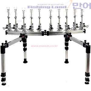 우경산업  우경레저 라운드 받침틀 은장+섶다리셋트 5단~12단